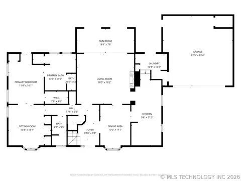 Floorplan - 2430 E 17th Pl, Tulsa, OK 74104 photo 1 of 3