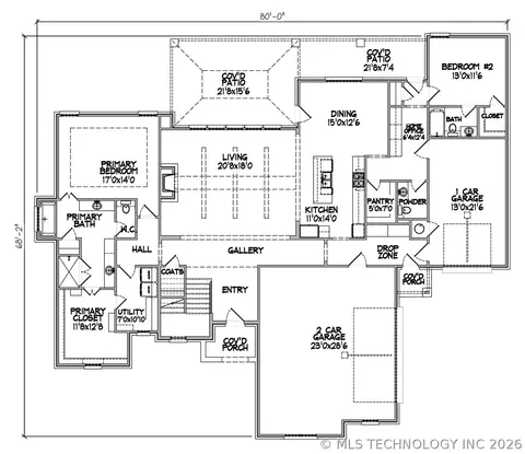 Floorplan - 30601 E 63rd St S, Broken Arrow, OK 74014 photo 1 of 2