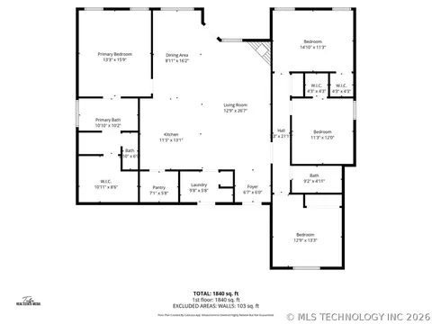 Floorplan - 32302 E 67th Pl S, Broken Arrow, OK 74014 photo 1 of 2