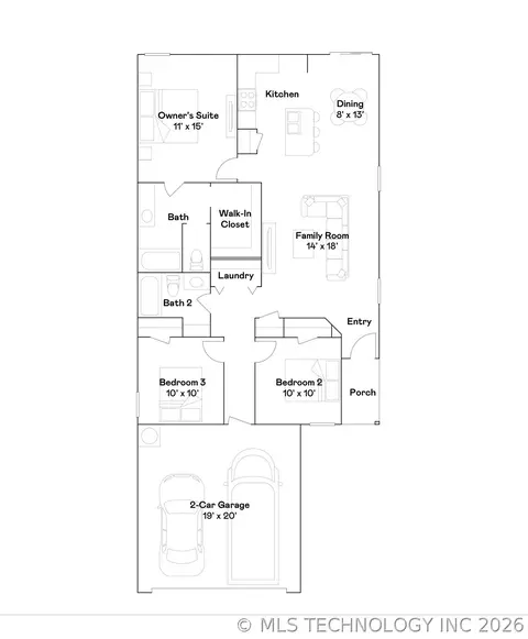 Floorplan - 1620 E Gary St, Broken Arrow, OK 74012 photo 1 of 1