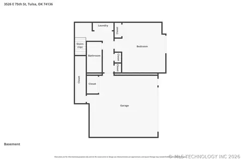 Floorplan - 3526 E 75th St, Tulsa, OK 74136 photo 2 of 3