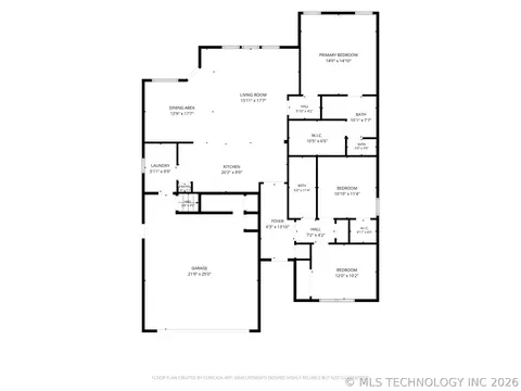 Floorplan - 1009 S Chickasaw St, Skiatook, OK 74070 photo 2 of 3
