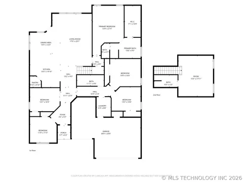 Floorplan - 17419 E 45th St, Tulsa, OK 74134 photo 3 of 3