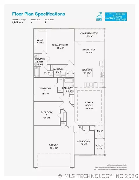 Floorplan - 31162 E 64th St S, Broken Arrow, OK 74014 photo 1 of 1
