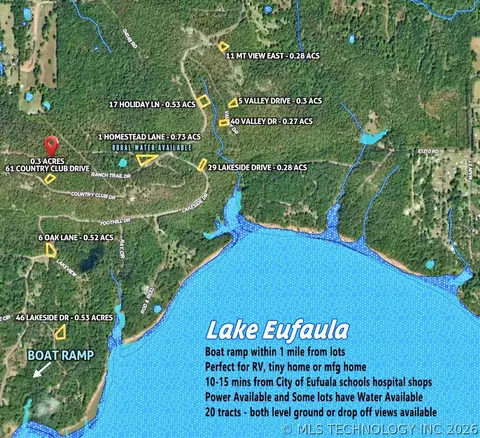 61 Country Club Dr, Eufaula, OK 74432