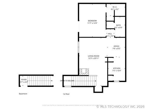 Floorplan - 6380 S 80th East Avenue D, Tulsa, OK 74133 photo 1 of 3