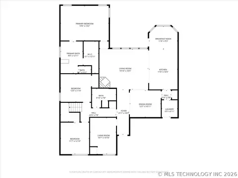 Floorplan - 1701 E Granger St, Broken Arrow, OK 74012 photo 1 of 3
