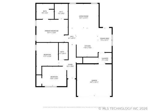 Floorplan - 1609 S 31st Ct, Broken Arrow, OK 74014 photo 1 of 1