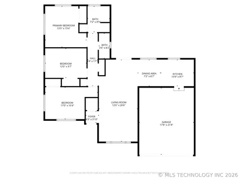 Floorplan - 5928 E 26th St, Tulsa, OK 74114 photo 1 of 1