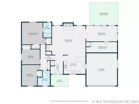 Floorplan - 505 E Waco St, Broken Arrow, OK 74011 photo 1 of 1