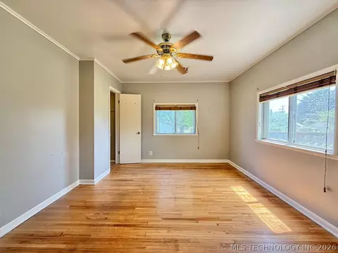 Bedroom - 3408 E 4th Pl, Tulsa, OK 74112 photo 8 of 9
