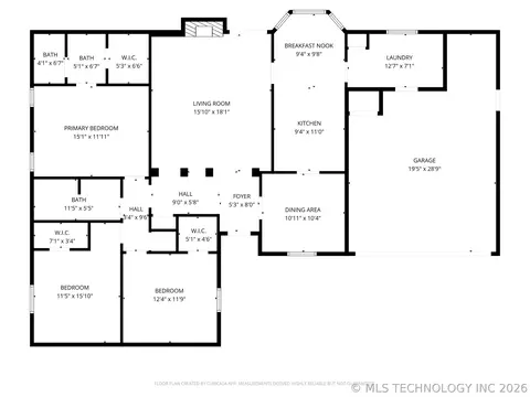 Floorplan - 7342 E 75th St, Tulsa, OK 74133 photo 1 of 1