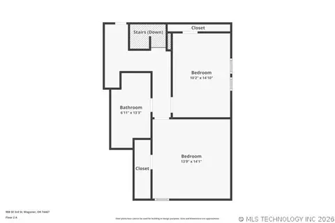 Floorplan - 908 SE 3rd St, Wagoner, OK 74477 photo 3 of 4