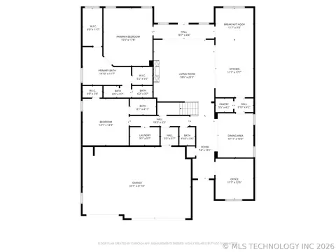 Floorplan - 3121 E 146th Pl S, Bixby, OK 74008 photo 3 of 3