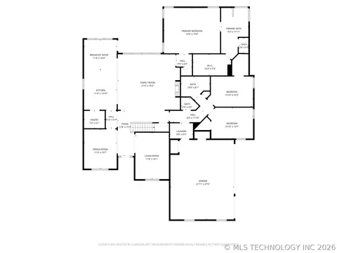 Floorplan - 3920 S Sequoia Ave, Broken Arrow, OK 74011 photo 2 of 3