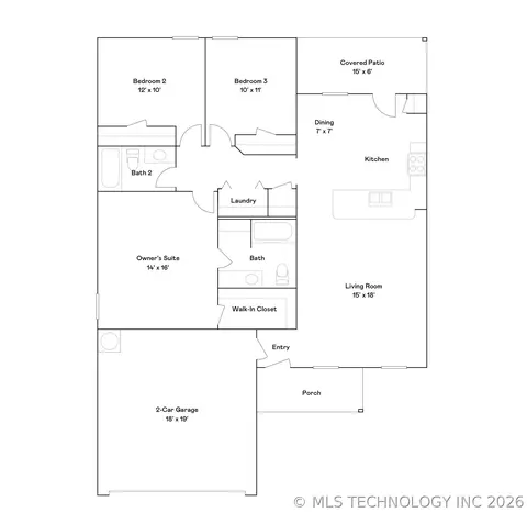 Floorplan - 1632 E Gary St, Broken Arrow, OK 74012 photo 1 of 1
