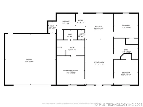 Floorplan - 239 E 500 Rd, Pryor, OK 74361 photo 1 of 1