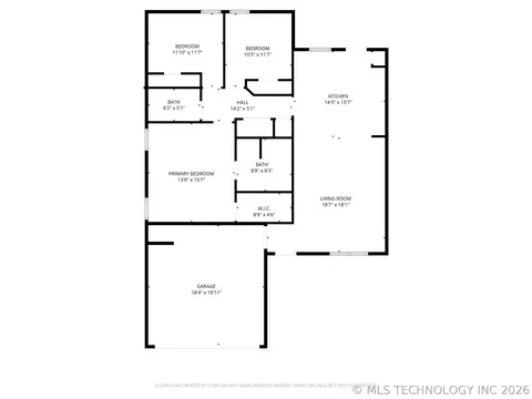Floorplan - 29321 E 80th St S, Broken Arrow, OK 74014 photo 1 of 1