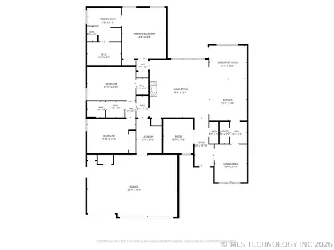 Floorplan - 814 E Delmar Pl, Broken Arrow, OK 74012 photo 1 of 1