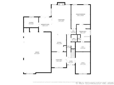 Floorplan - 9152 E 103rd St, Tulsa, OK 74133 photo 2 of 3