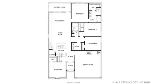 Floorplan - 2023 E San Antonio St, Broken Arrow, OK 74011 photo 1 of 1