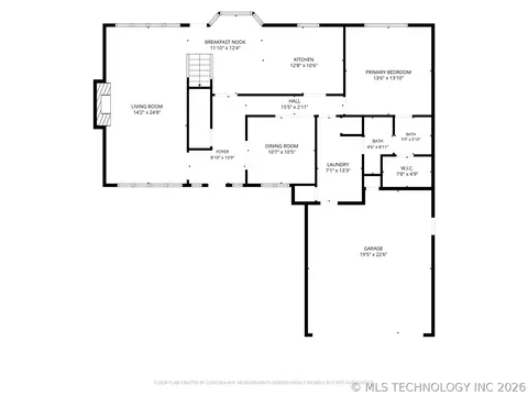 Floorplan - 8404 E 107th St, Tulsa, OK 74133 photo 2 of 3