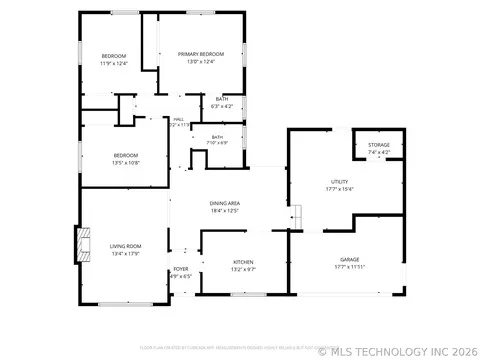 Floorplan - 6746 E 28th St, Tulsa, OK 74129 photo 1 of 1