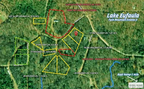 1718 Holiday Ln, Eufaula, OK 74432