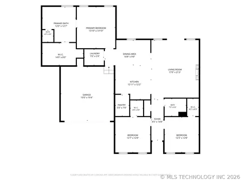 Floorplan - 13835 E 27th Pl E, Tulsa, OK 74134 photo 1 of 1