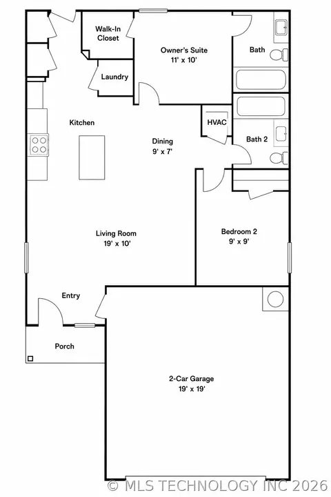 Floorplan - 315 N Cattle Dr, Haskell, OK 74436 photo 1 of 1