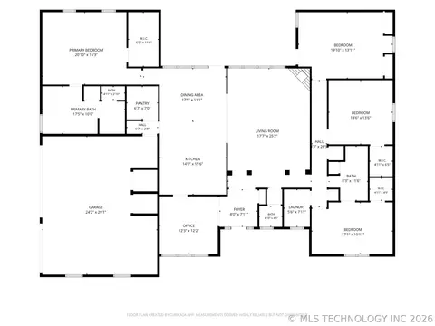 Floorplan - 6400 El Paso Pl, Broken Arrow, OK 74014 photo 1 of 1