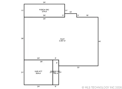Floorplan - 5935 E 79th St, Tulsa, OK 74136 photo 1 of 1
