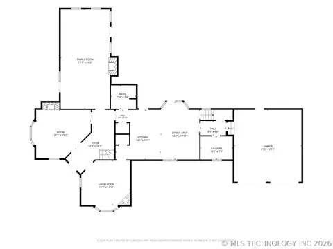 Floorplan - 401 E Main St, Adair, OK 74330 photo 2 of 3