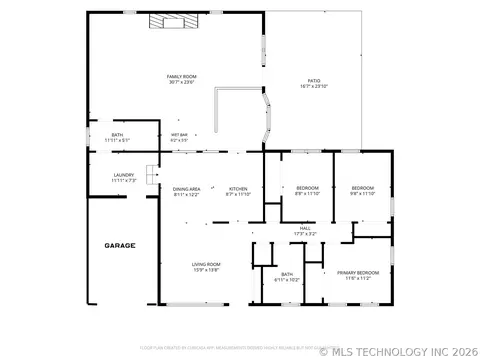 Floorplan - 7423 E 30th St, Tulsa, OK 74129 photo 1 of 1
