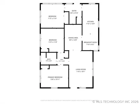 Floorplan - 545 E Young St, Tulsa, OK 74106 photo 1 of 1