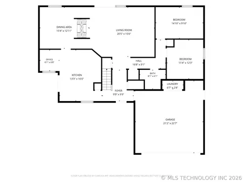 Floorplan - 7224 E 78th St, Tulsa, OK 74133 photo 2 of 3