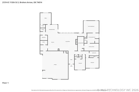 Floorplan - 21314 E 113th St S, Broken Arrow, OK 74014 photo 1 of 1
