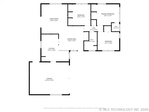 Floorplan - 5929 E 26th St, Tulsa, OK 74114 photo 2 of 2