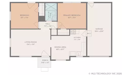 Floorplan - 4528 E 4th Pl, Tulsa, OK 74112 photo 1 of 1