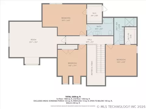 Floorplan - 8840 E 96th St, Tulsa, OK 74133 photo 2 of 3