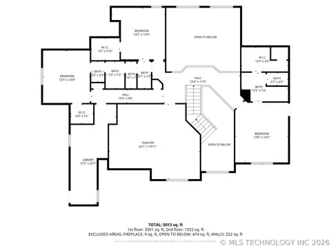 Floorplan - 12014 S Kingston Pl, Tulsa, OK 74137 photo 2 of 3