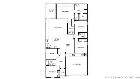 Floorplan - 2022 E Toledo St, Broken Arrow, OK 74011 photo 1 of 1