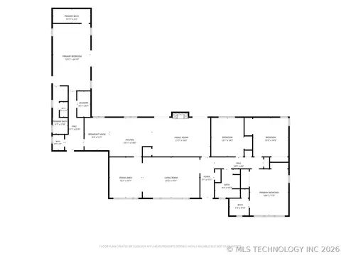 Floorplan - 2853 E 35th Pl, Tulsa, OK 74105 photo 1 of 1
