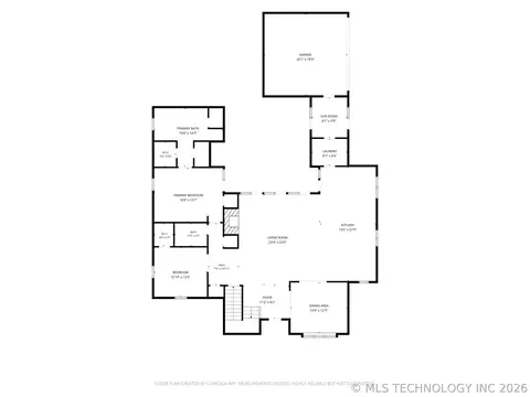 Floorplan - 3319 E 99th St, Tulsa, OK 74137 photo 2 of 3