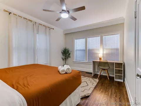 Bedroom - 1906 E 13th St, Tulsa, OK 74104 photo 8 of 11