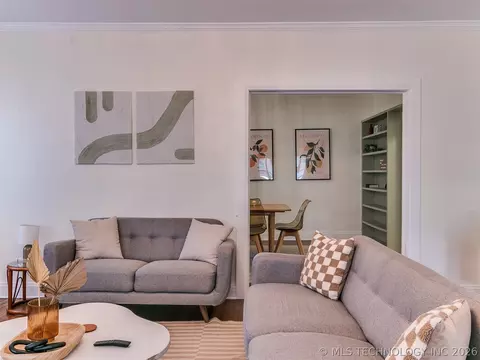 Living - 1906 E 13th St, Tulsa, OK 74104 photo 2 of 11