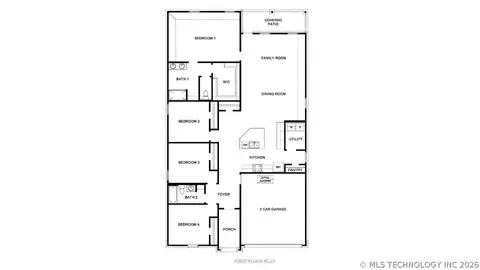 Floorplan - 2014 E Toledo St, Broken Arrow, OK 74011 photo 1 of 1