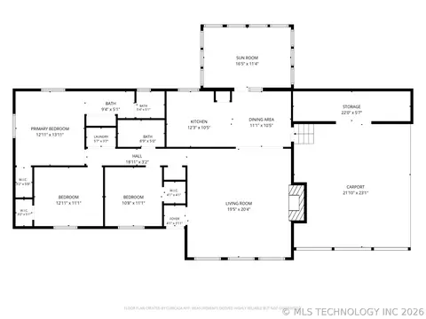 Floorplan - 1003 S Chickasaw Ave, Haskell, OK 74436 photo 1 of 1