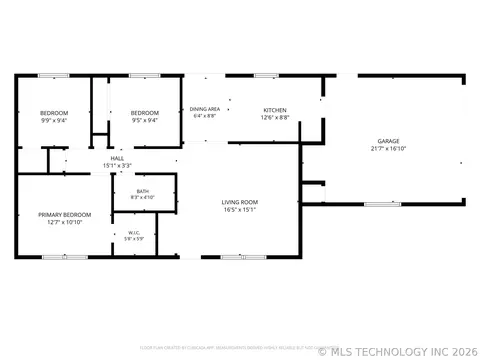 Floorplan - 12019 E 37th St, Tulsa, OK 74146 photo 1 of 1