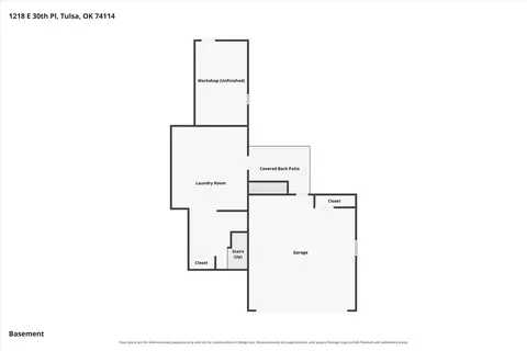Floorplan - 1218 E 30th Pl, Tulsa, OK 74114 photo 3 of 3